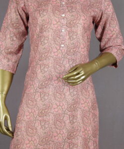 Cotton Straight Kurti | Pink | MB0008