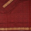 Embossed Cotton Saree | Maroon | LX0014