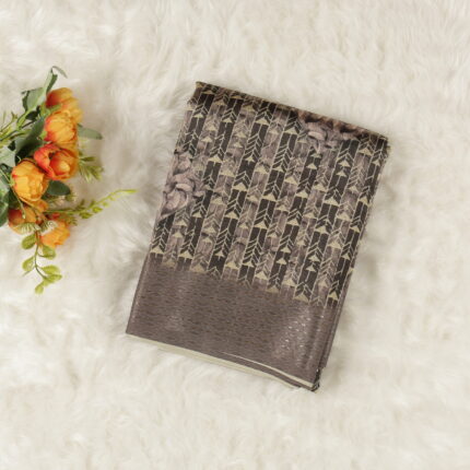 Paper Silk Saree | Wine | PX0008