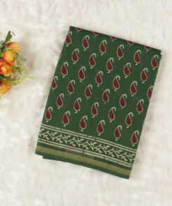 Pure Cotton Saree | Green | 105923