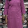 Beautiful cotton plain kurti with yoke patterns and decorative buttons. Perfect choice for casual wear. 