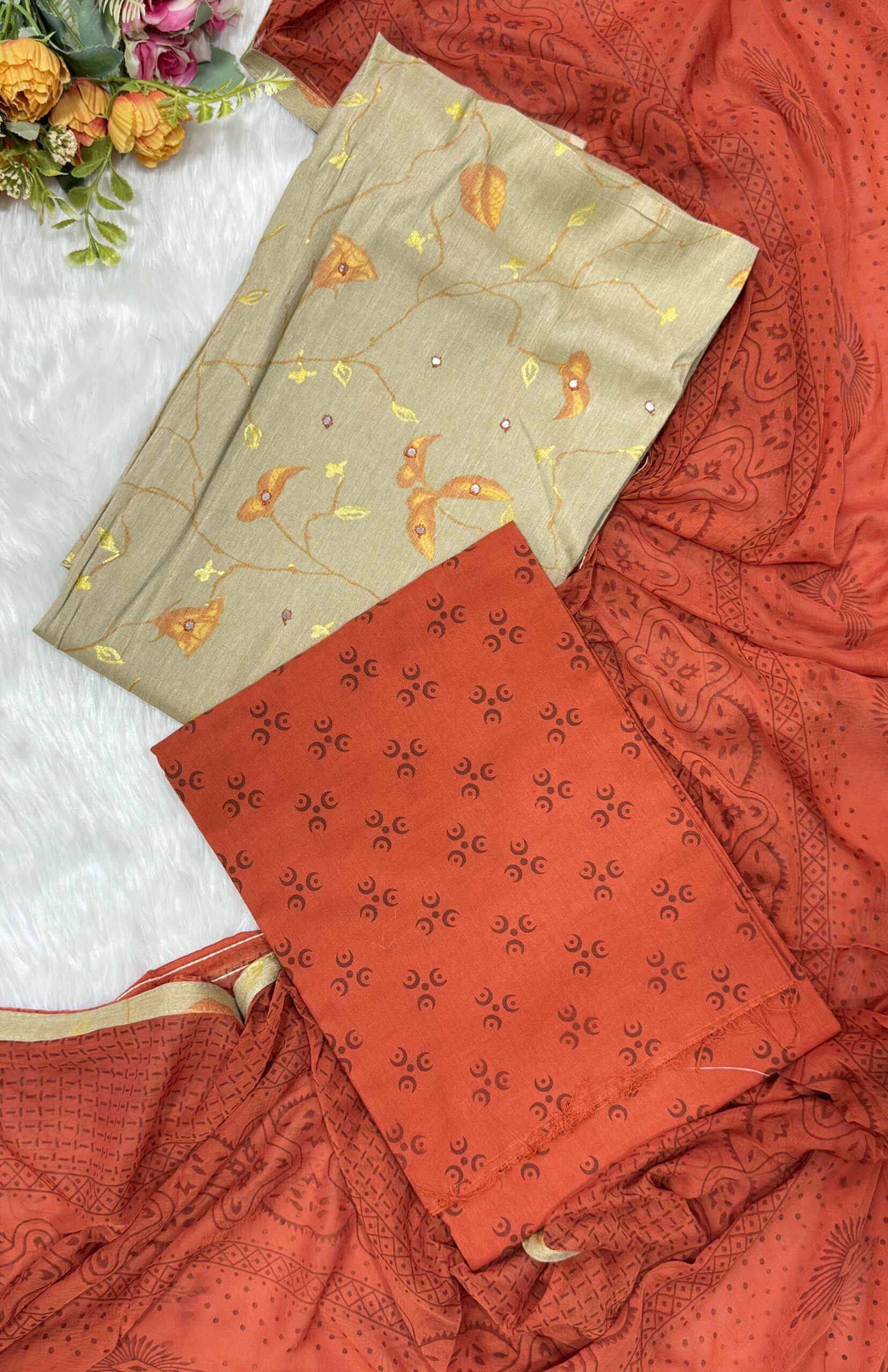 Pure Cotton Material with beautiful prints