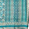 Beautiful cotton saree with floral designs with small zari border and  running blouse.