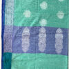 Beautiful cotton silk saree with silver zari weaves