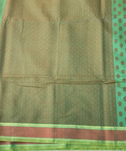 Beautiful cotton saree butta design with zari border and blouse.