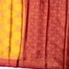 Beautiful crepe silk saree with jacquard buttas with contrast banarasi border and blouse.