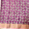 Beautiful cotton saree with floral design  running blouse.