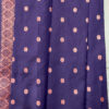 Beautiful silk saree with floral zari weaves and stones comes with contrast border, blouse and pallu.