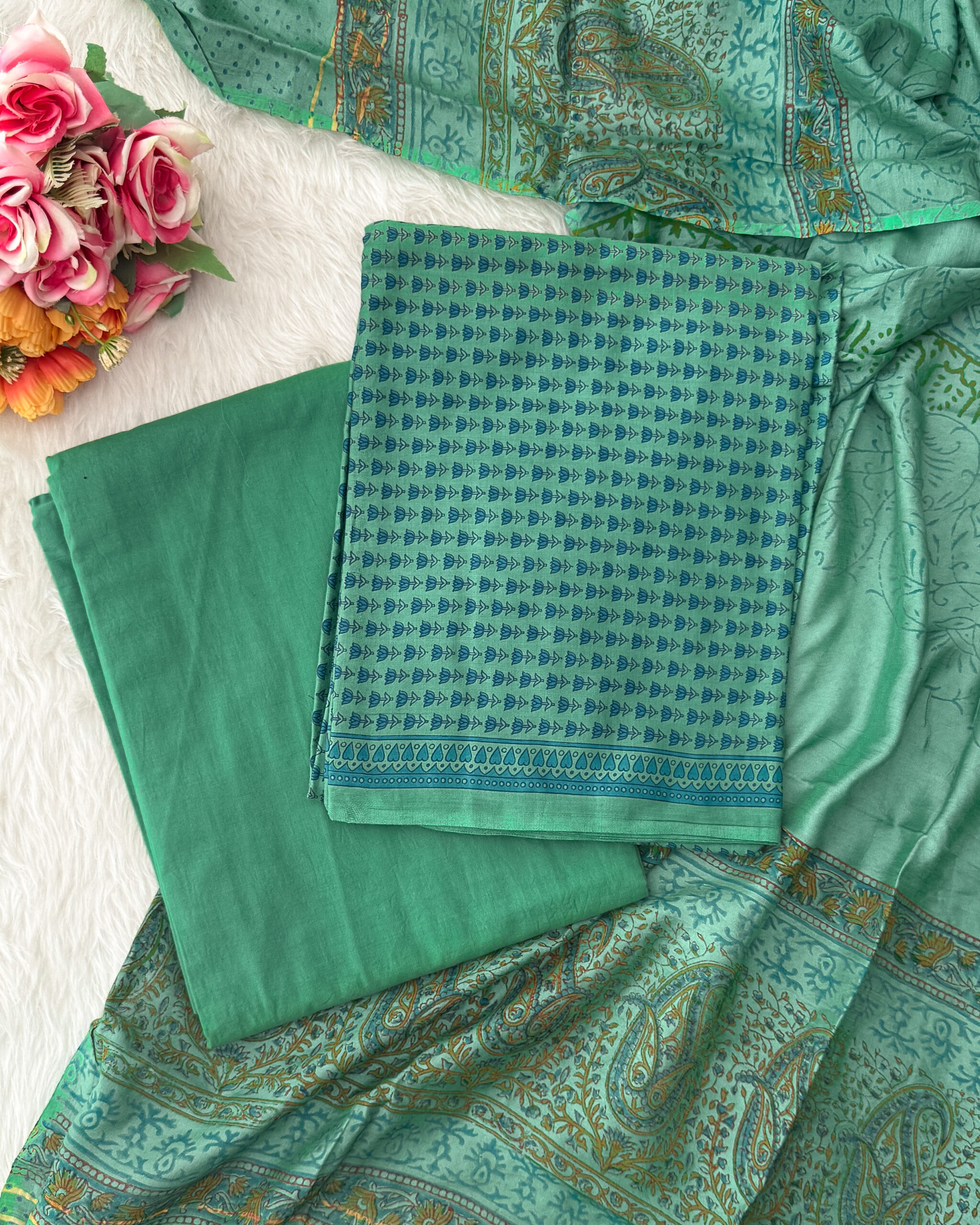 Pure cotton material with beautiful designs