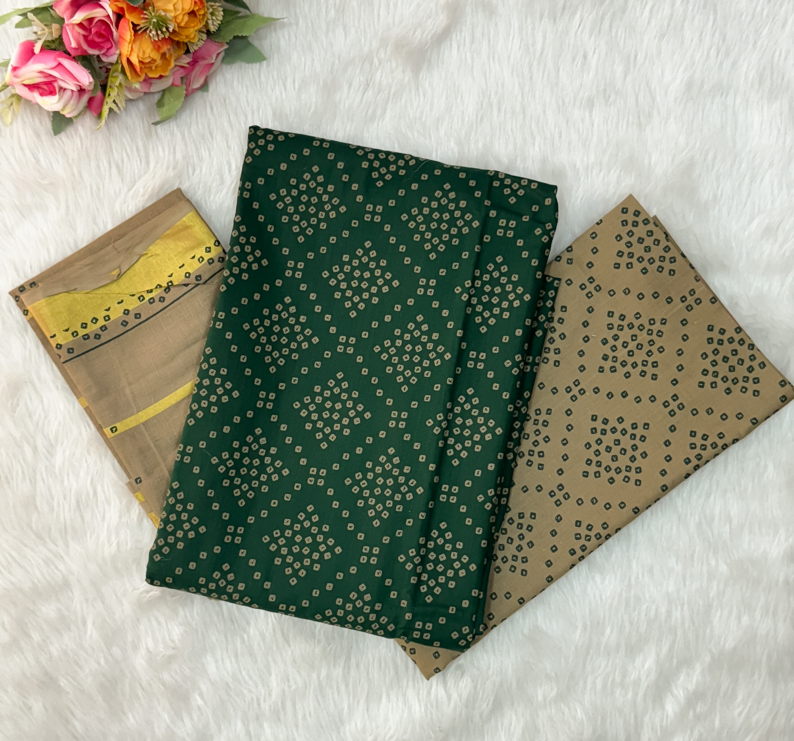 Pure Cotton Material with pant and dupatta