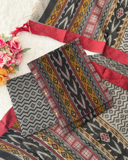 pure cotton material with pant and dupatta