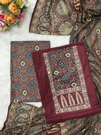 Pure Cotton Material with pant and dupatta