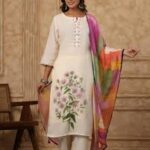 Ethnic Linen Cotton Salwar Set