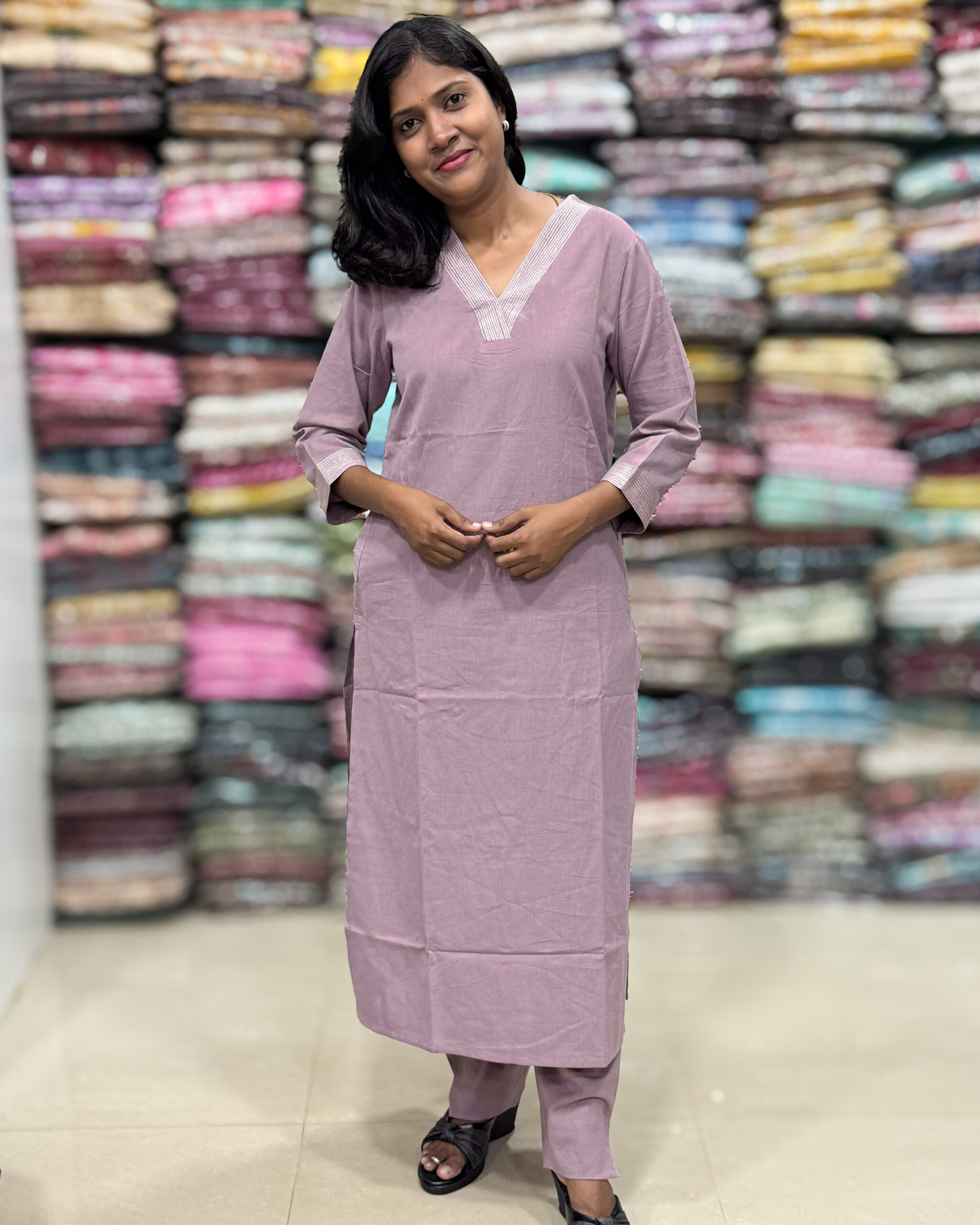 Khadi Cotton Kurta Set