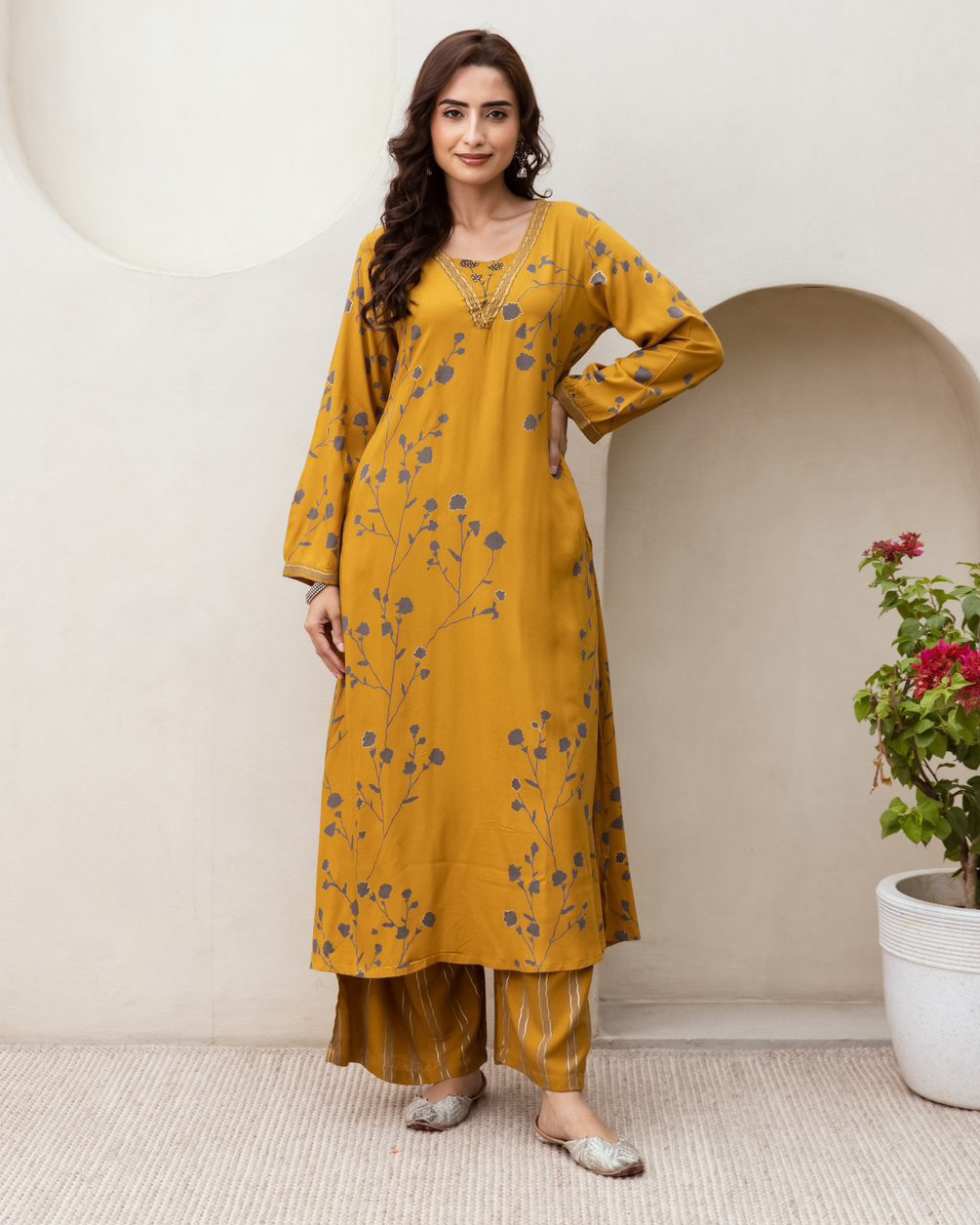 Cotton Rayon Kurta set