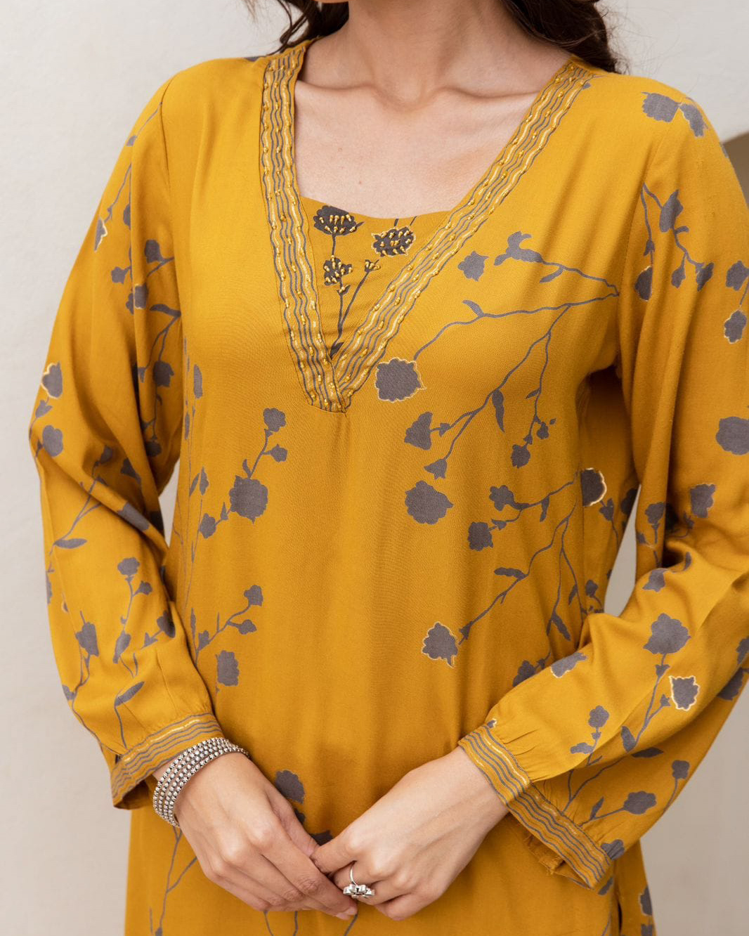 Cotton Rayon Kurta set