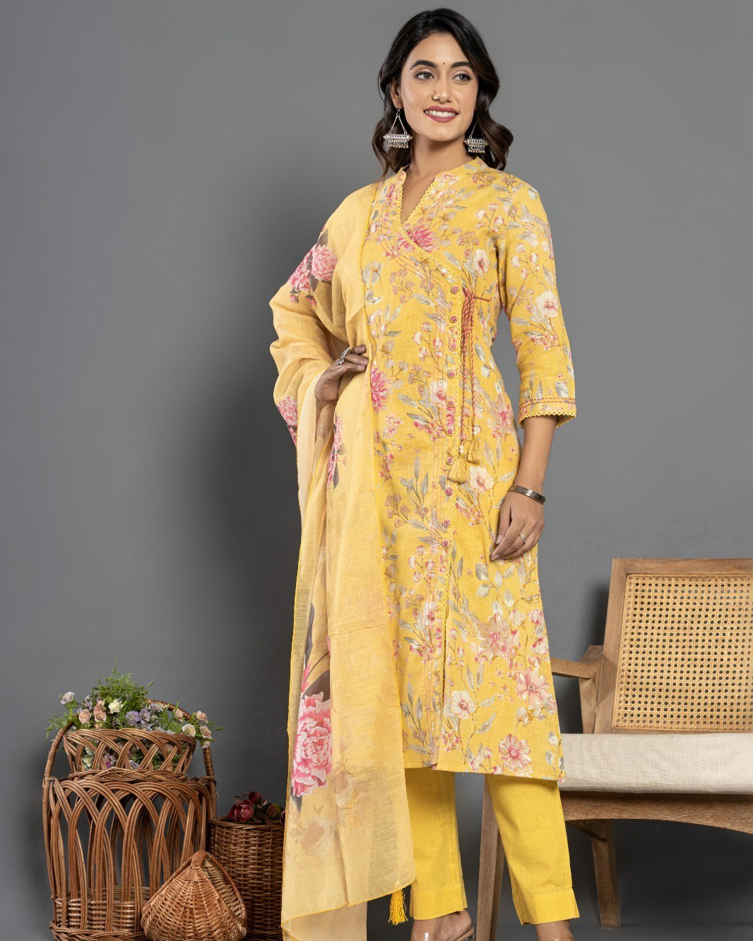 Beautiful Linen cotton Salwar Set