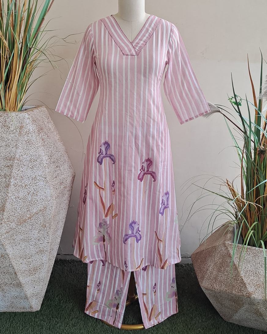 Lovely Cotton Kurta Pant Set