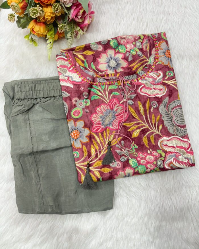 Gorgeous Muslin Kurta Pant Set