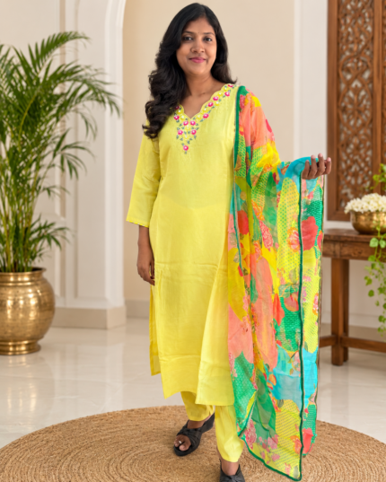 Vichithra Silk Salwar Set for women