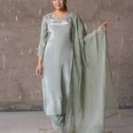 Crepe Silk Salwar Set for Women's