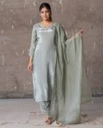 Crepe Silk Salwar Set for Women's