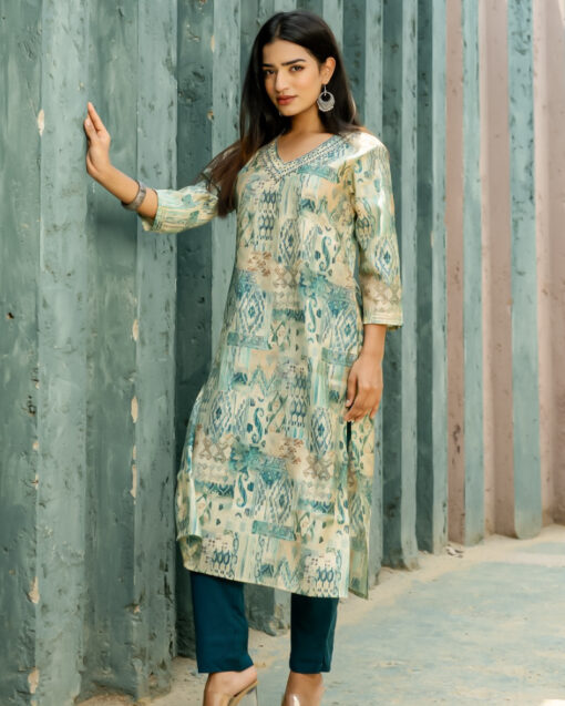 Gorgeous Muslin Kurta Pan Set