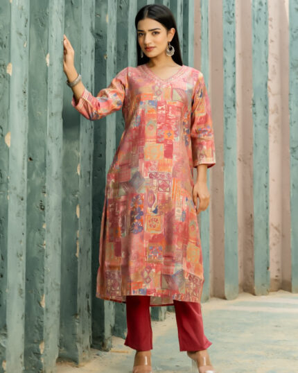 Glorious Muslin Kurta Pant Set