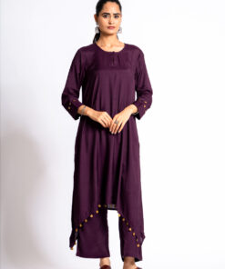 Splendid Asymmetrical Kurta Pant Set