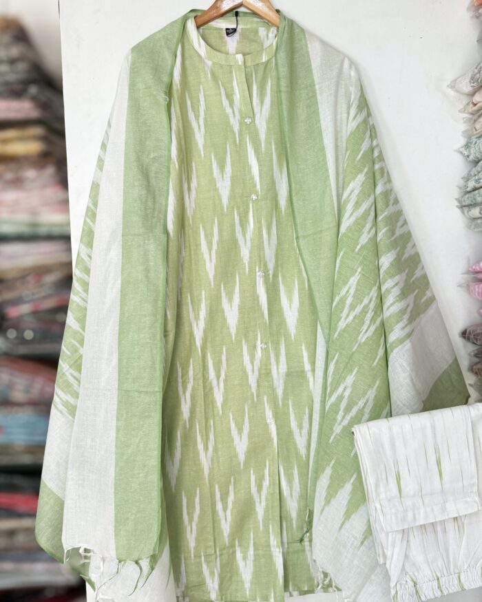 Pleasant Ikkat Cotton Salwar Set
