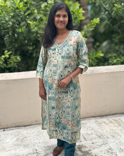 Muslin Kurta Pant Set | NOG0067