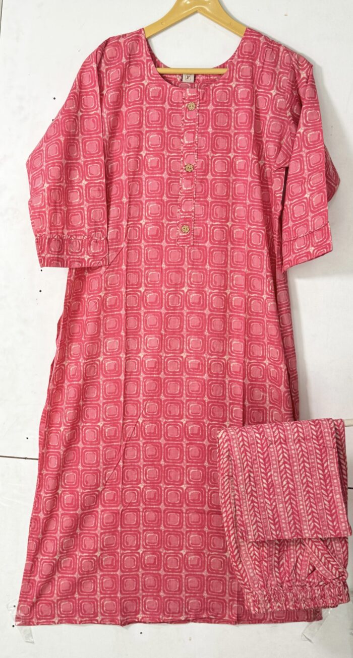 Comely Cotton Kurta Pant Set