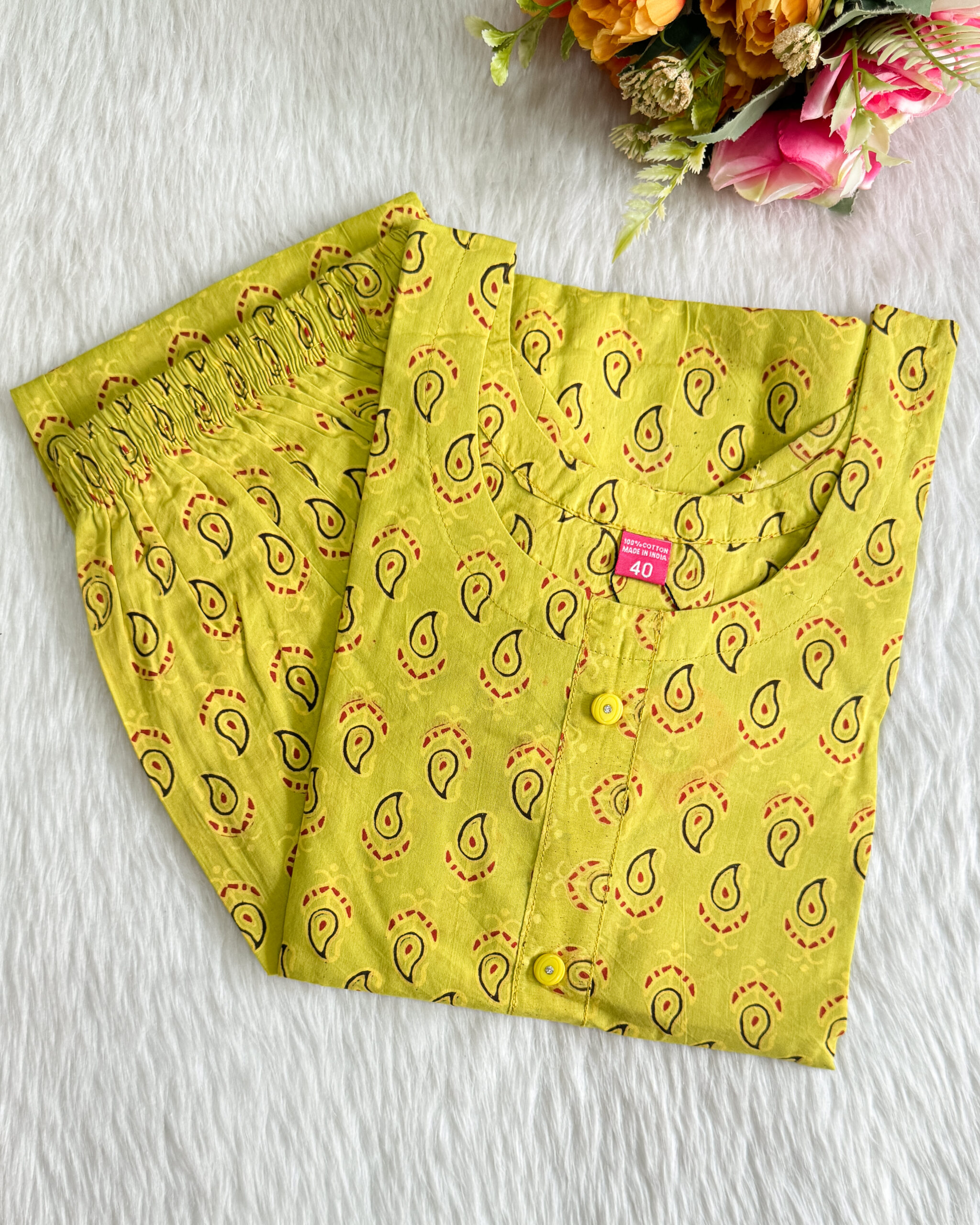 Beautiful Cotton Kurta Pant Set