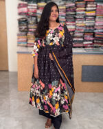 Comfortable Anarkali Cotton Salwar Set For Women's