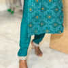 Festive Wear Rayon Salwar Set | Peacock Green | SU0033