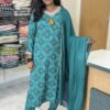 Festive Wear Rayon Salwar Set | Peacock Green | SU0033