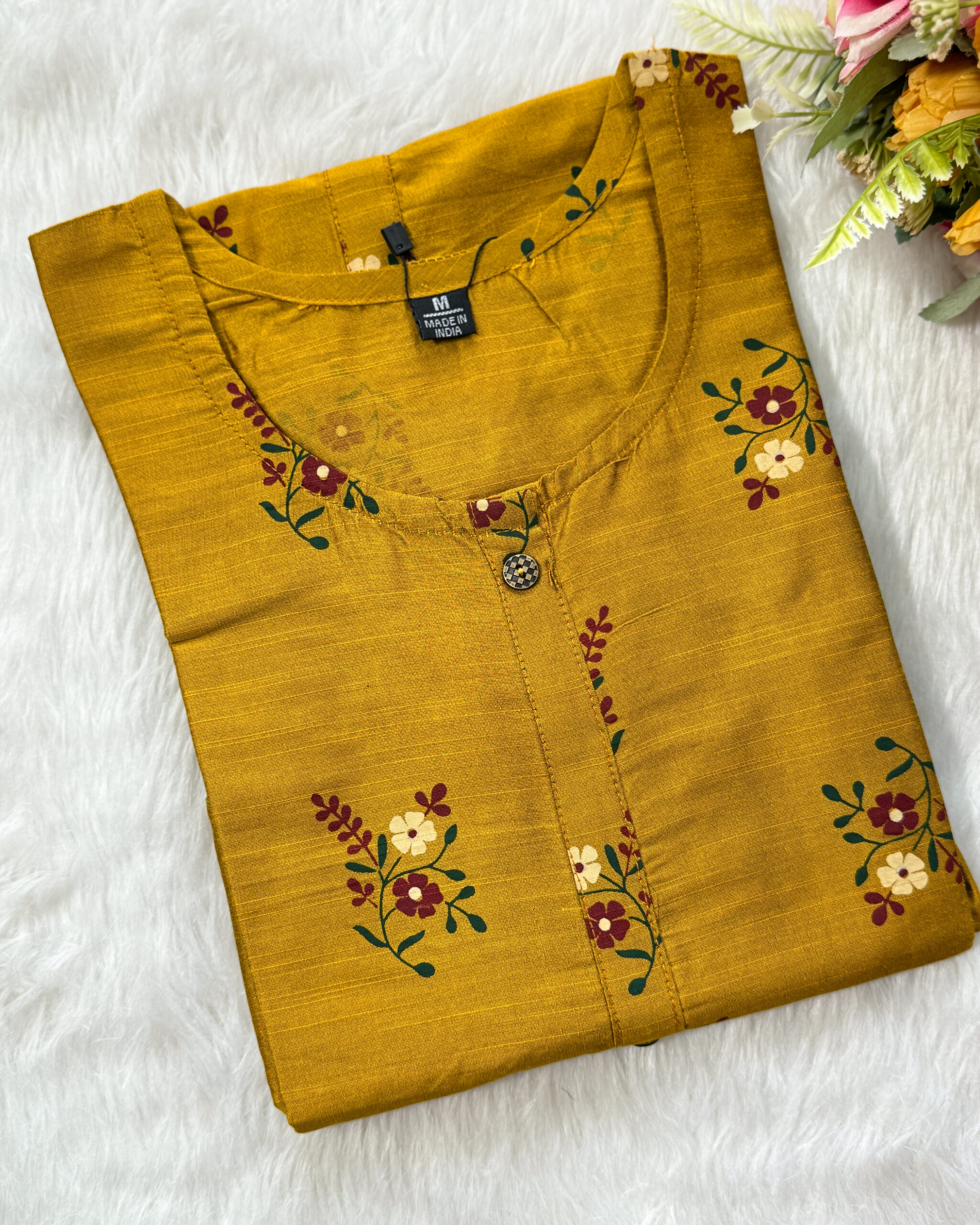 Beautiful A-line Silk Cotton Kurti