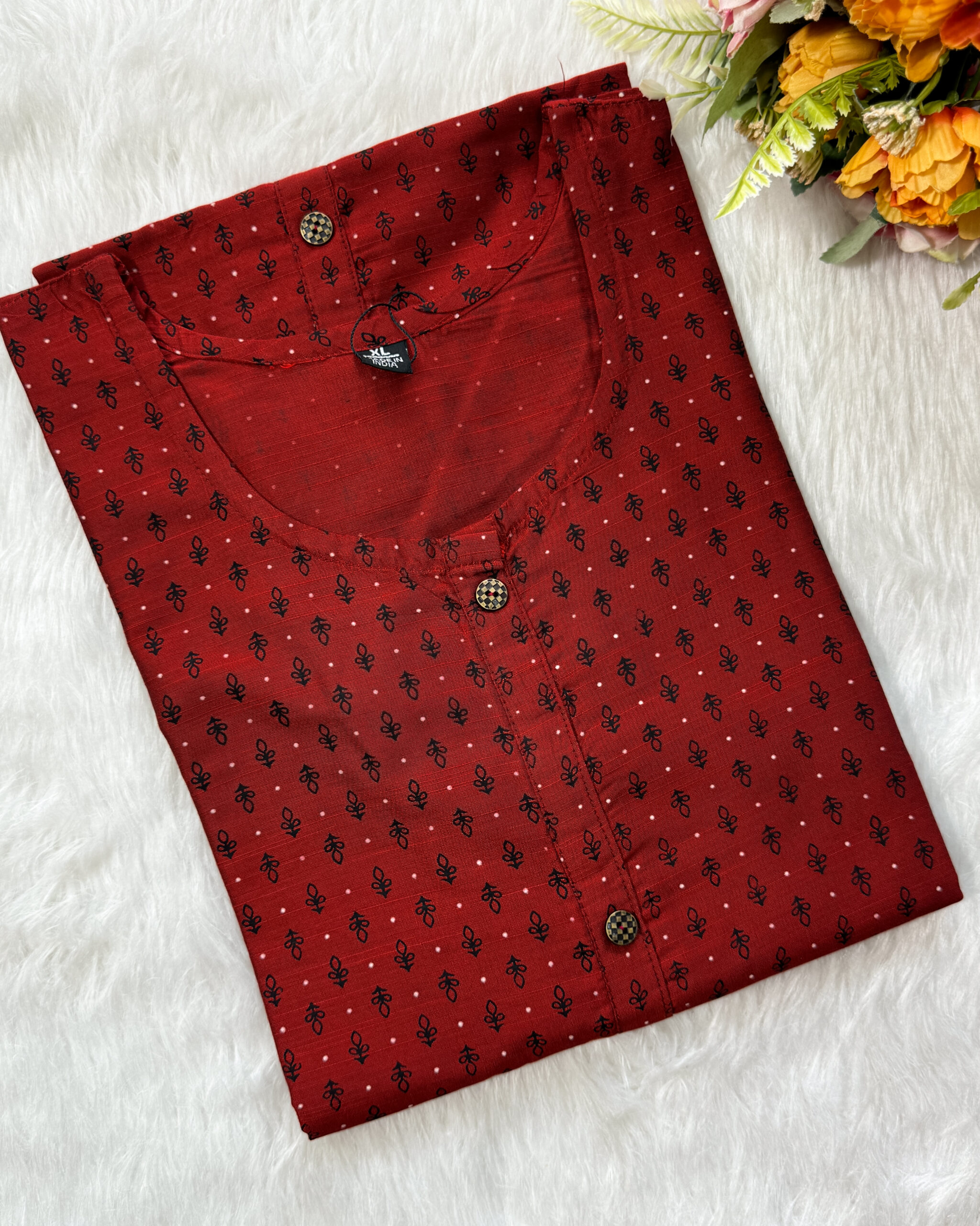 Beautiful A-line Silk Cotton Kurta