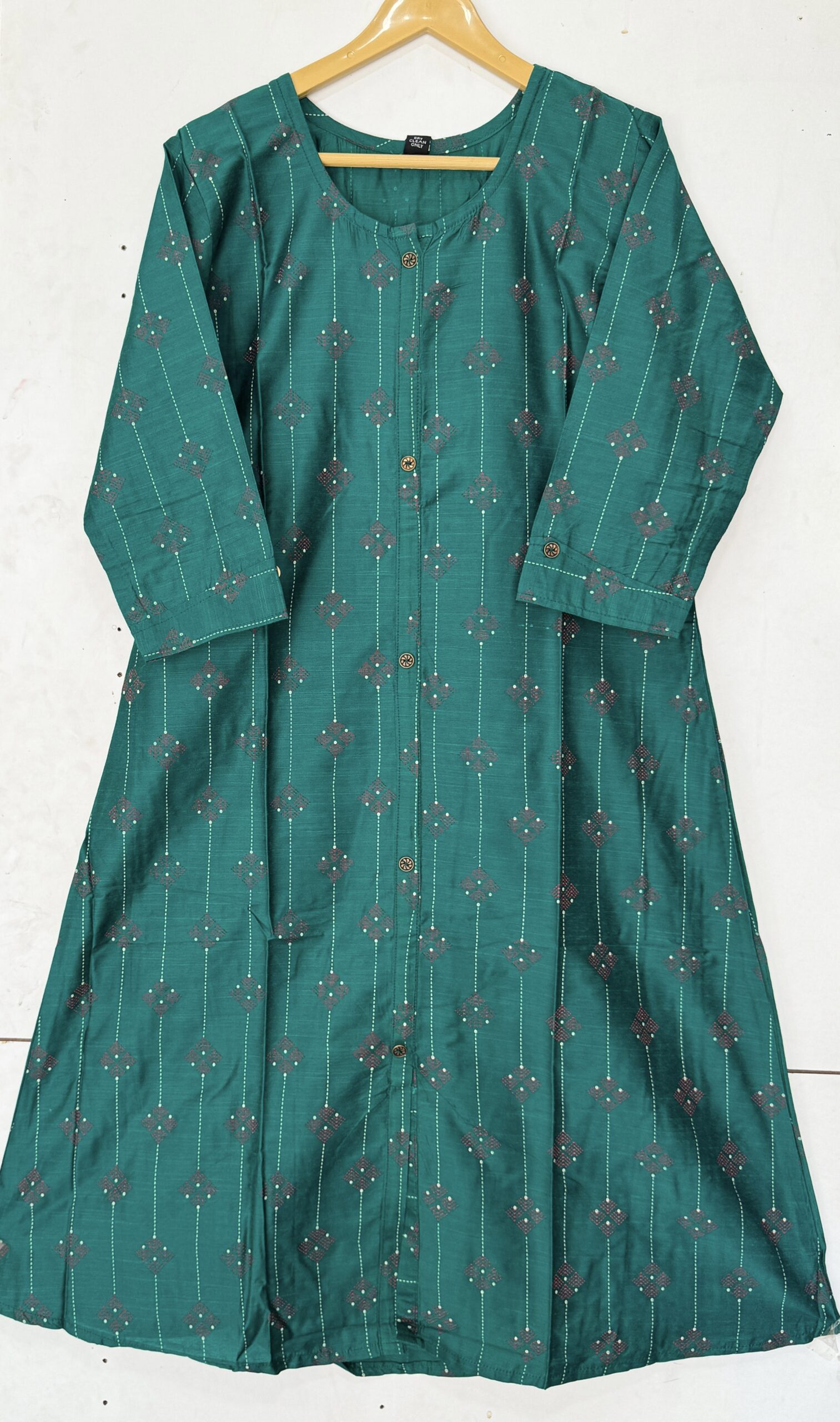 Lovely A-line Silk Cotton Kurti