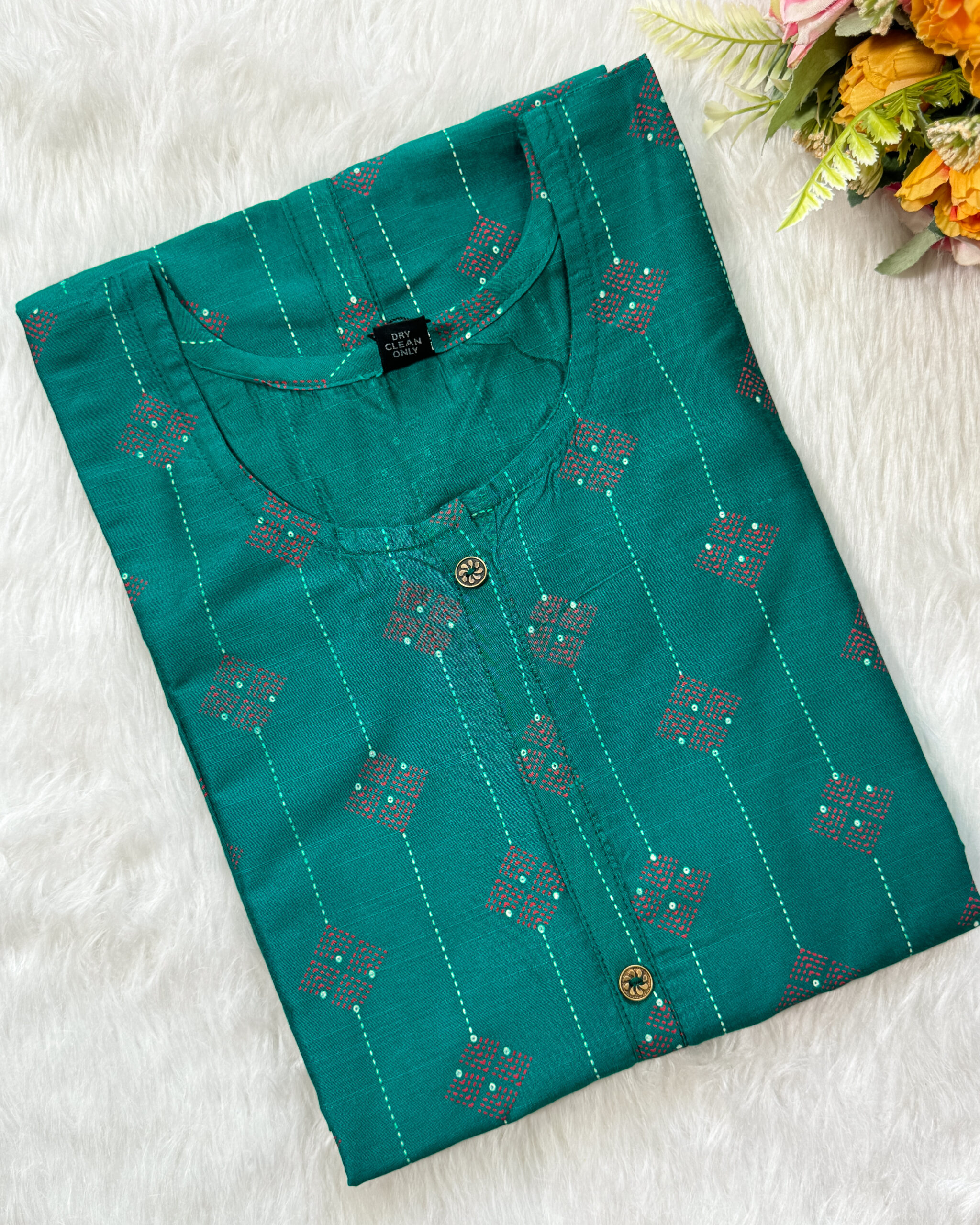 Lovely A-line Silk Cotton Kurti