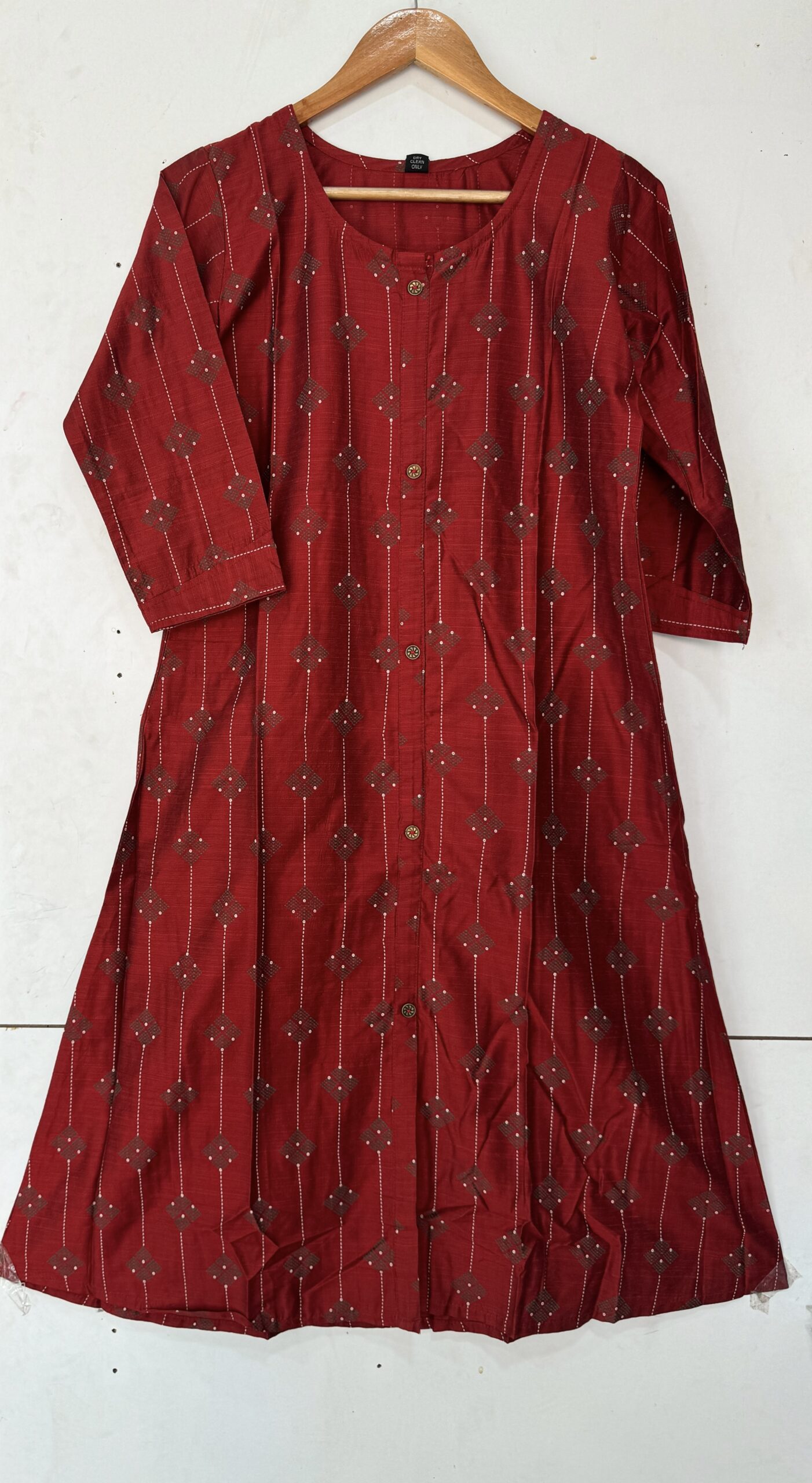 Stylish A-line Silk Cotton Kurti