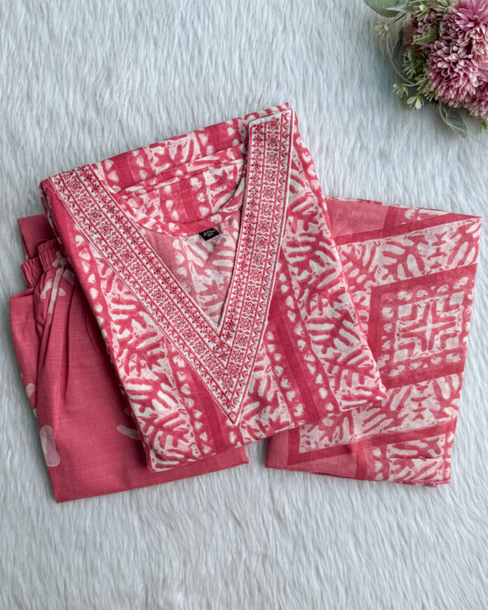 Distinctive cotton salwar set