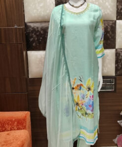 Elegant Pure Muslin Salwar Set