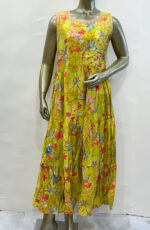 Ethnic Wear Muslin Gown