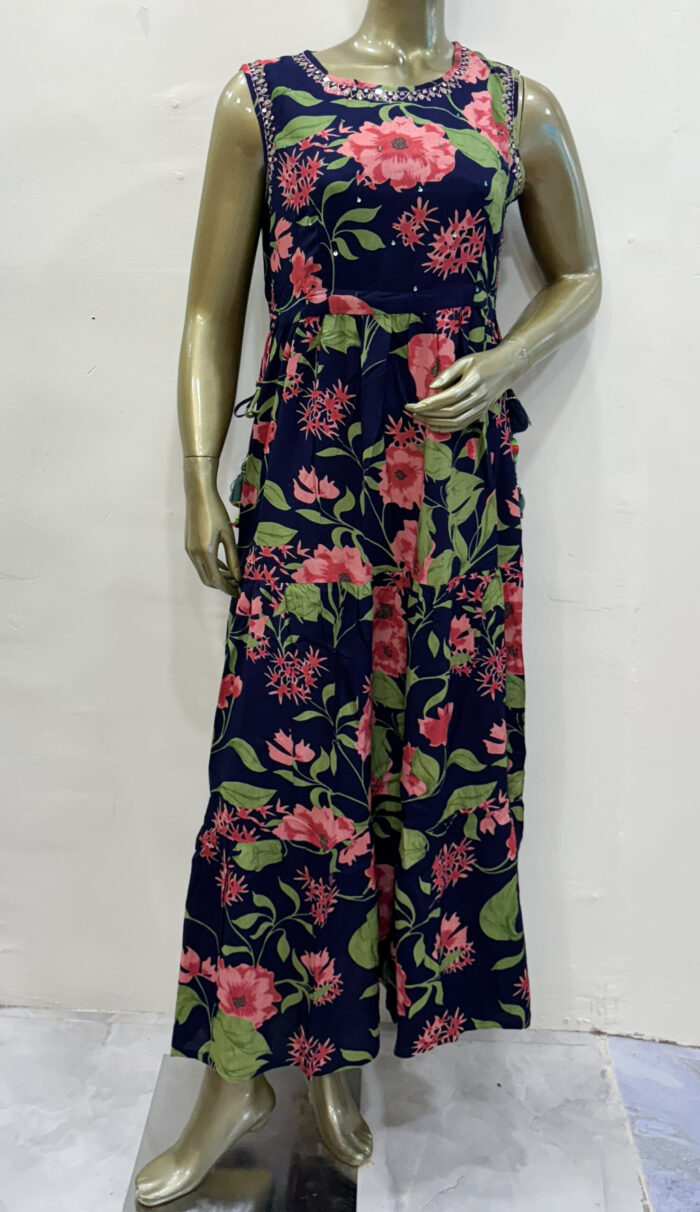 Ethnic Wear Rayon Gown
