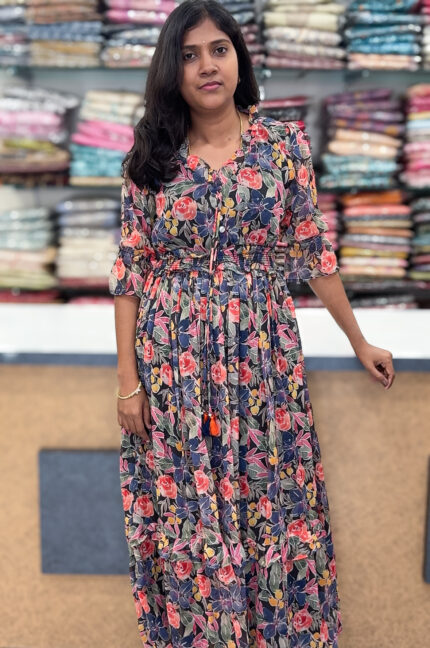 Ethnic Wear Chinnon Gown