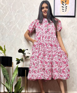 Office Wear Cotton Gown