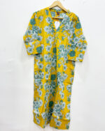 Office Wear Straight Kurti | Mustard | TC0004B