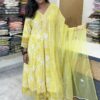 Designer Rayon Salwar Set | Yellow |