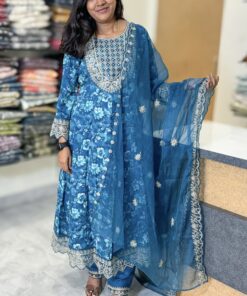 Ethnic Wear Rayon Salwar Set | Blue | SU0035